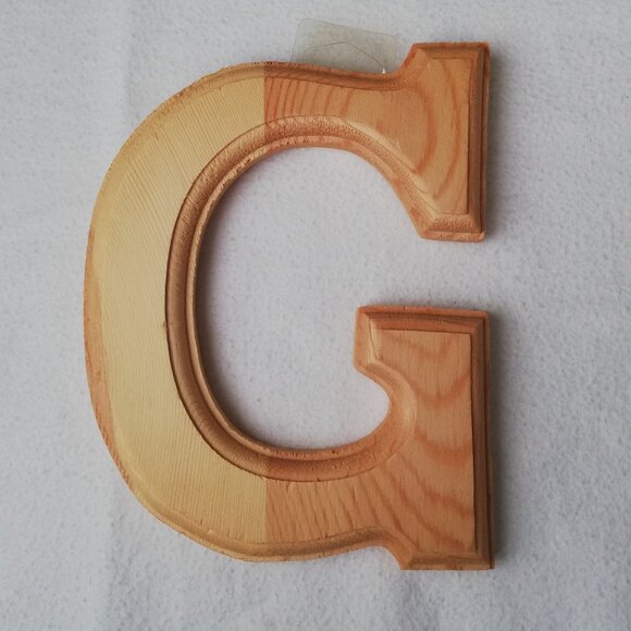 6" Beveled Wooden Letters 12 pcs Lot - Picture 6 of 6